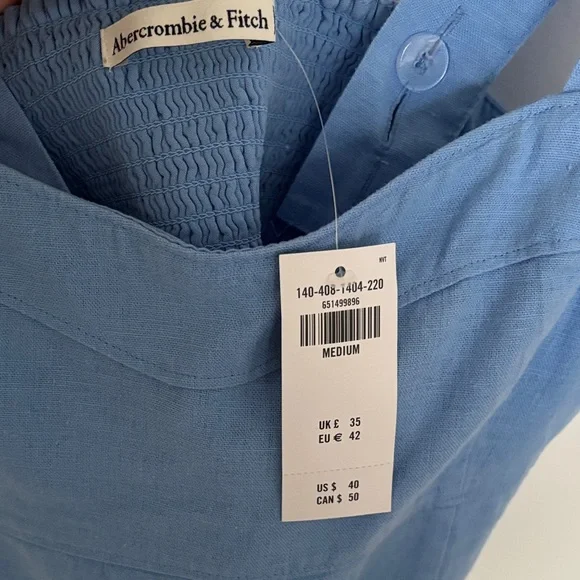 Abercrombie & Fitch Linen Crop Top - Picture 2 of 4